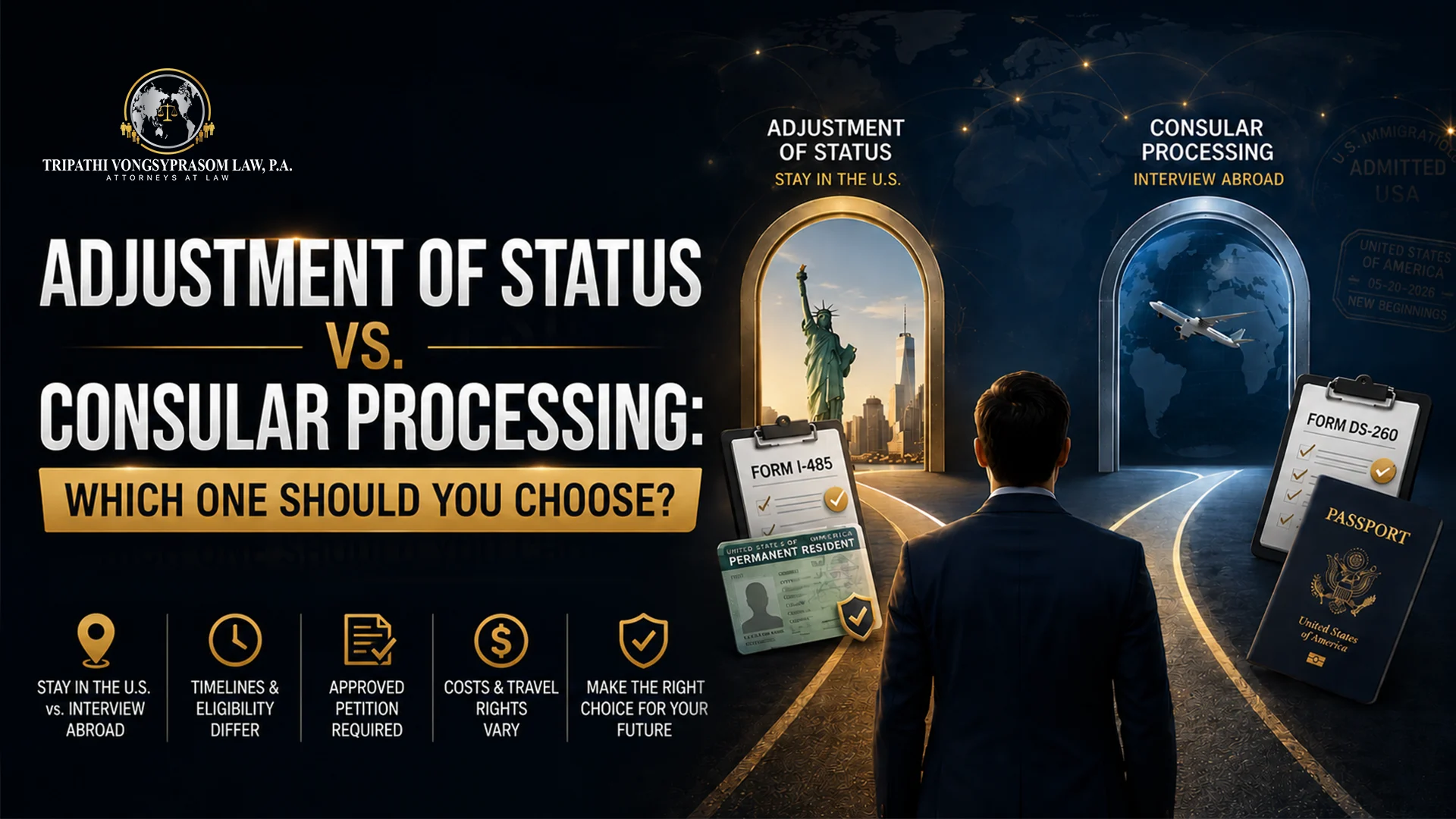 Adjustment of Status vs. Consular Processing: Key Differences